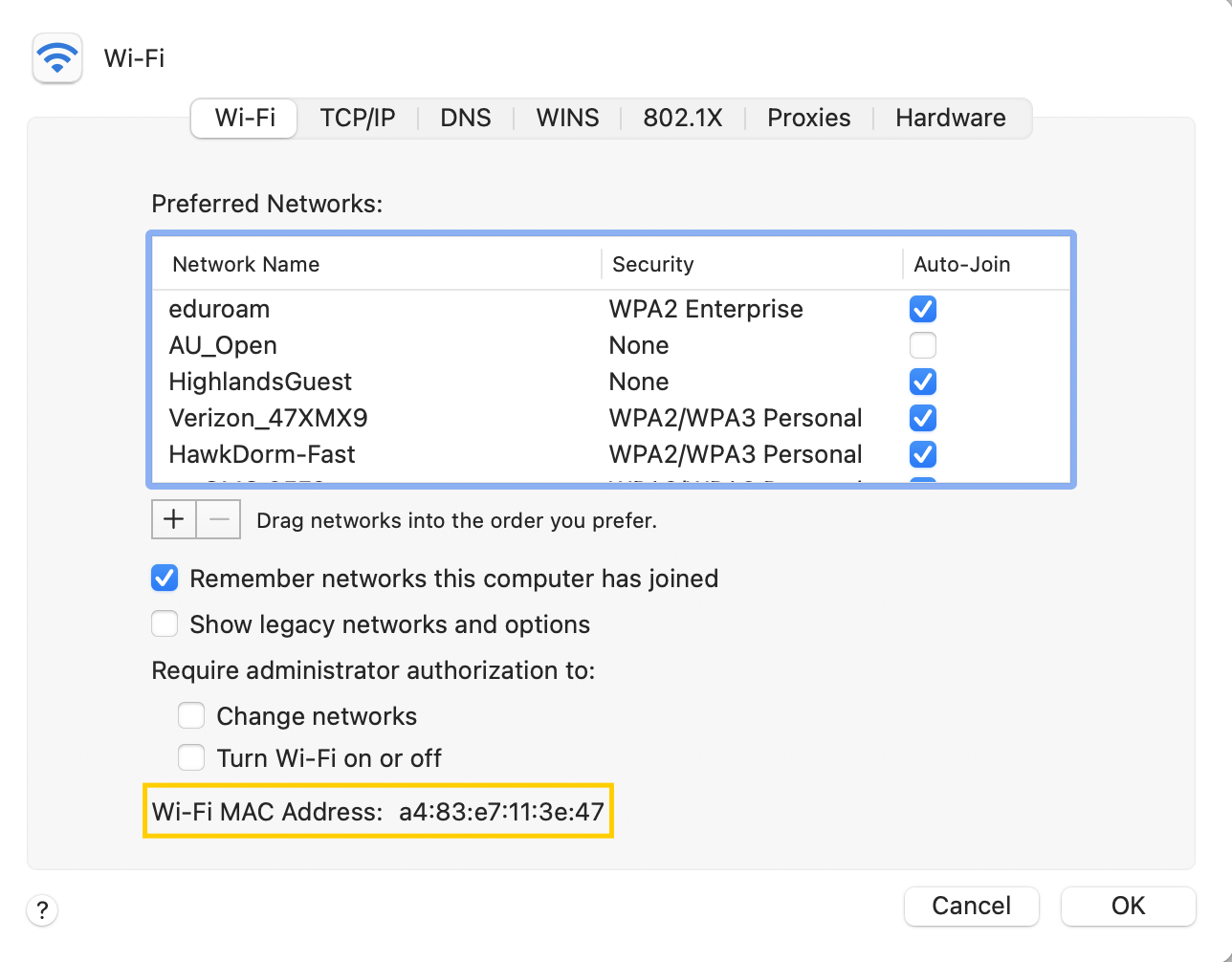 MAC Address